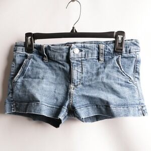 Vintage Y2K F21 Low Rise Denim Jean Short Shorts Indie Sleaze Bella Elena Sz 30
